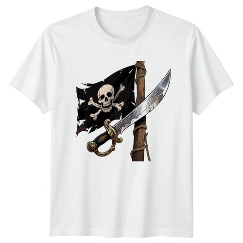 Pirate flag and sword - flag,