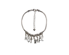  Cuckoldress Anklet 'HOTWIFE' Euro Ankle Chain Jewelery Slut Fetish Lifestyle SL