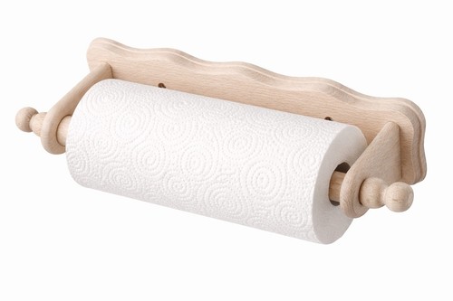 Beech wood kitchen roll holder - wood,