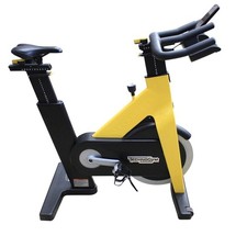 Technogym Group Connect Cycle Spin Bike Yellow - Commerical Gym Studio Equipment