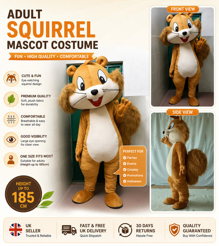 Adult cartoon squirrel - cartoon,