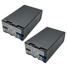 2x Camera Battery 7200mAh For