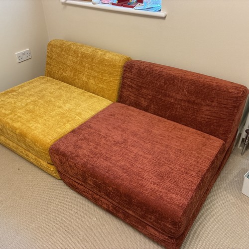 Three chair beds never used - three,