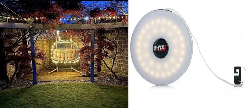 Retractable light strand - retractable,