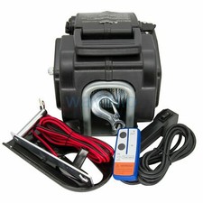 3500LBS Boat Electric Winch Portable Wireless Remote Control Trailer Winch 12V