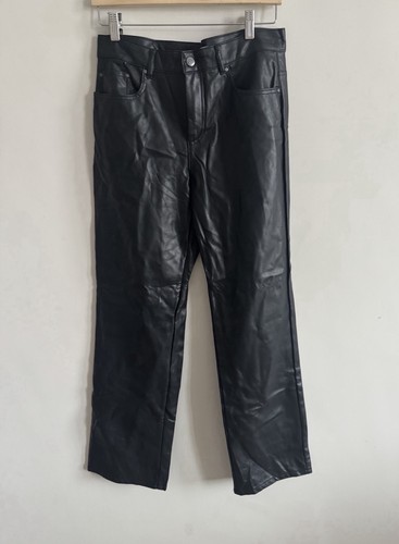 Woman black faux leather - black,