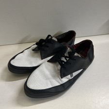 T U K Men’s Black / White Punch Jam Shoe Size 10 Elvis Rockabilly Ska Rocker TUK