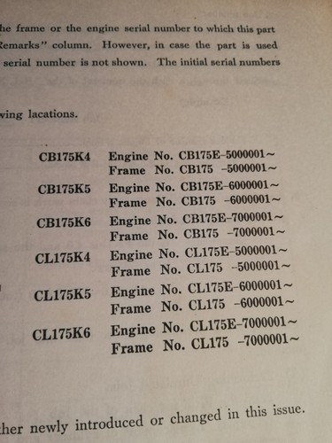 Genuine honda cb175 and - honda, cl175