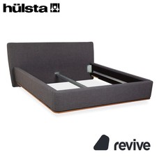 Hülsta Fabric Bed Gray Brown