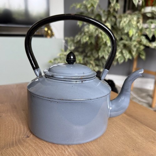 Vintage blue enamel - vintage,