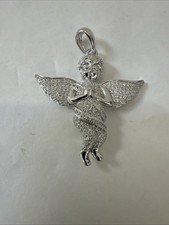 925 Sterling Silver CZ Cherub