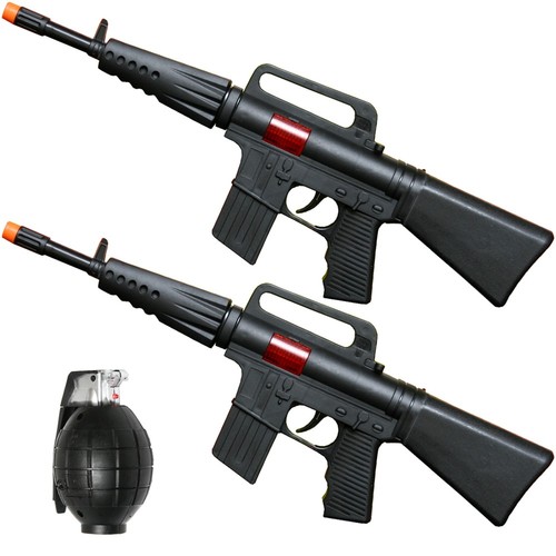 Gun toy black sound sparks - gun,