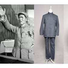 SALE Chinese Traditional Cotton Zhongshan Mao Suit Cosplay Costume S-3XL