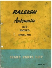 RALEIGH AUTOMATIC MkII MOPED MODEL RM8 ORIG. FACTORY ILLUSTRATED PARTS CATALOGUE