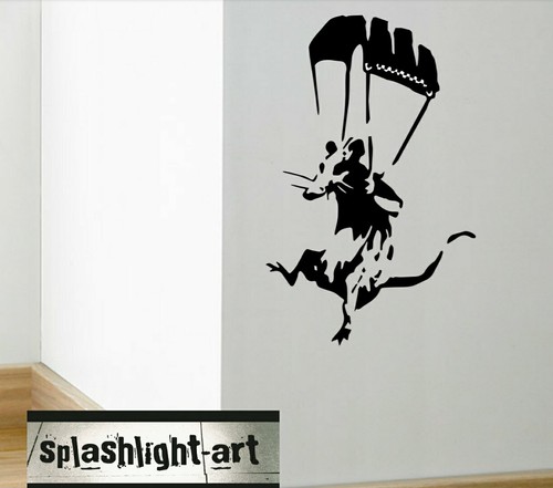 Banksy virus parachute germs - banksy,