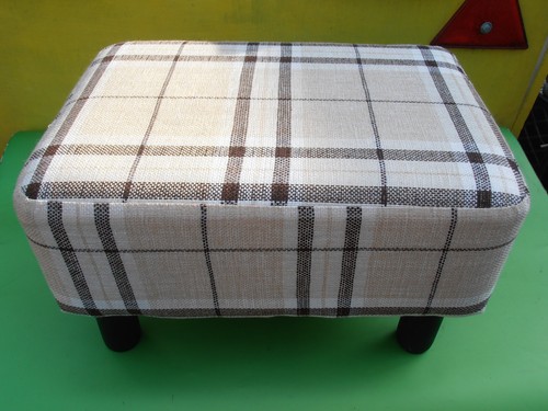 Rectangular footstool - rectangular, footstool.