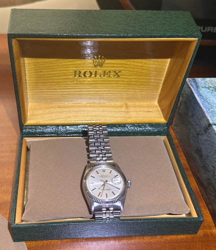 Rolex datejust 1601 white gold - rolex,