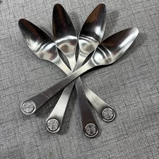 4 Vintage Wusthof Dreizack Stainless Grapefruit Spoons Germany