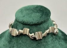 Bjorn Weckström Lapponia 925 Silver Bracelet “Caravan”, Finland 18cm 17g