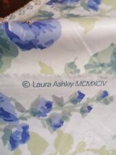 Laura Ashley Somerton hollyhocks vintage new fabric 1994 sapphire PER YARD