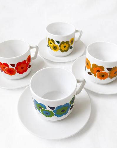 Vintage arcopal france lotus - vintage,