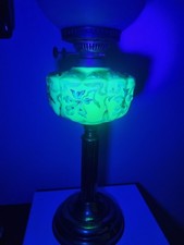 Vintage Uranium Glass Duplex