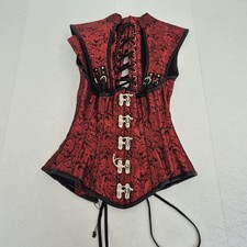 VINTAGE GOTH  24 Corset Red