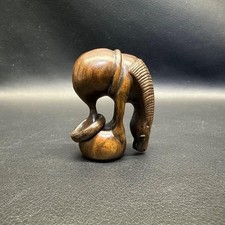 Horse Netsuke wood carving 1.5