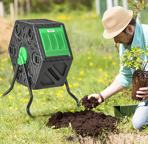 Garden compost bin - compost,