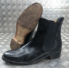 Genuine British Military Officers Chelsea Boots Black Leather Ceremonial Parade