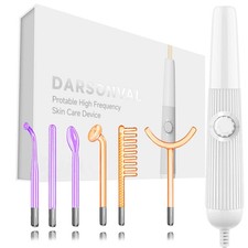 Darsonval High Frequency Facial Machine-6 Neon & Argon Wands for Wrinkles & Acne