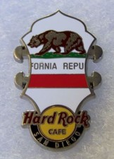 HARD ROCK CAFE SAN DIEGO HEADSTOCK FLAG SERIES PIN # 80031