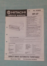 Hitachi  HT-L7   Direct Drive Automatic Turntable     Service Manual 1983