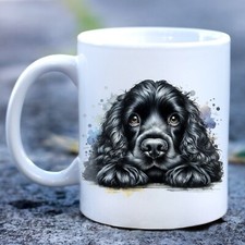 Black Cocker Spaniel Dog Mug -