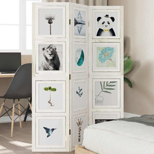 Room Divider 3-Panelled White