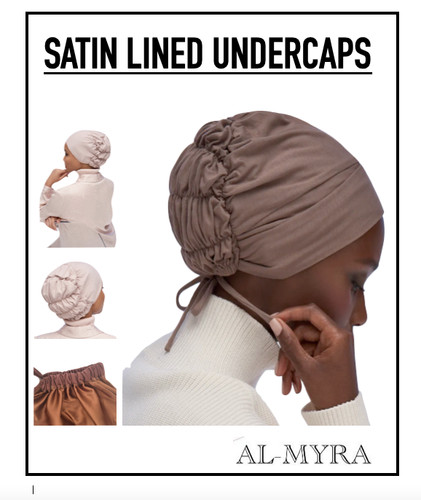 Satin lined hijab under scarf - hijab,