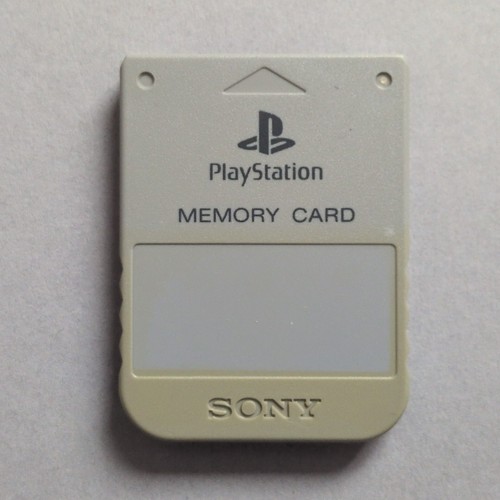 Ps1 memory card grey official - memory,