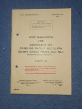 British Army Onan 3.5kva