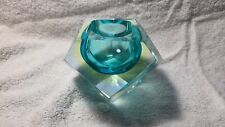 Vintage Murano Sommerso  Green