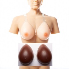 Silicone Strap Band Breast Forms Transgender Fake Boobs Enhancer Crossdresser 