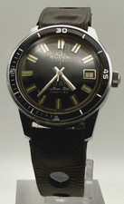 RARE 1960s Vintage Mens Buler Beryllium Balance Jemaflex Diver 30ATM 35mm 21 J's
