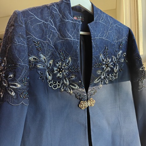 Vintage 90s y2k blazer navy - 90s,