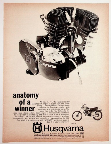 Vintage 1974 husqvarna 250 - 1974,