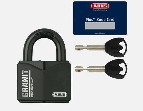 Abus padlock granite - granite, 37/55