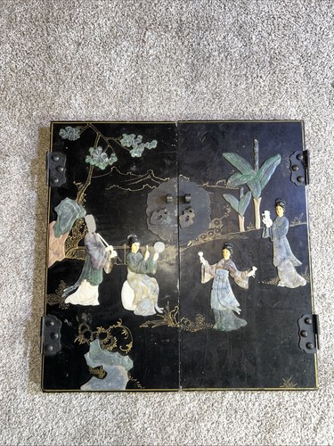 Vintage chinese black lacquer - vintage,