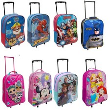 Disney KIDS BOYS GIRLS CABIN TROLLEY CASE WHEELED BAG SUITCASE HAND LUGGAGE