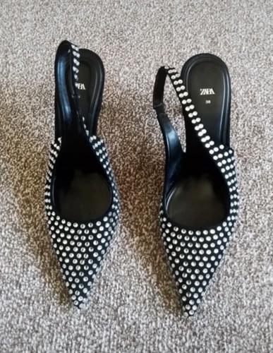 Zara slingback heels black - slingback,