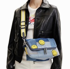Desigual x Smiley® Midsize Denim Crossbody Bag Patchwork €199