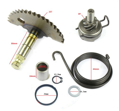 Kick start shaft - gear, spindle