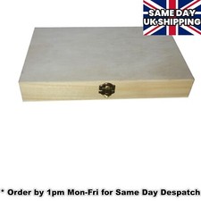 Plain Wooden Paint Brush, Pencil Case or Medal Box - decorate or decoupage !